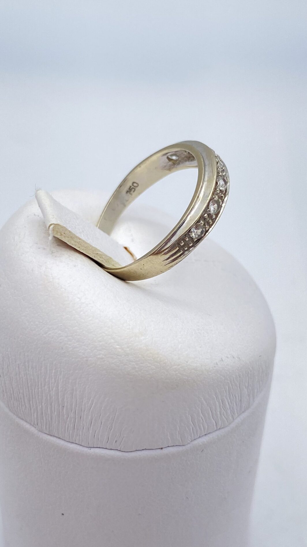 FEDE IN ORO BIANCO 18KT E BRILLANTI. VINTAGE ANNI ‘50. - immagine 6