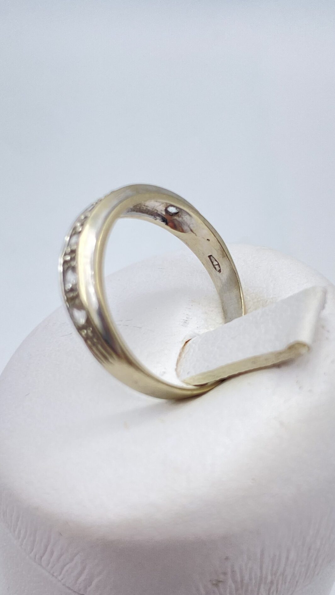 FEDE IN ORO BIANCO 18KT E BRILLANTI. VINTAGE ANNI ‘50. - immagine 3