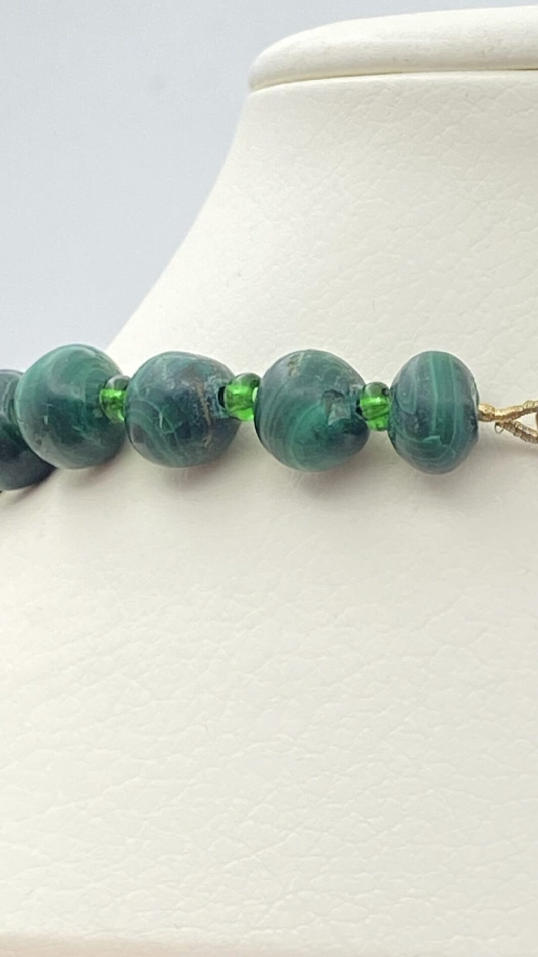 COLLIER IN MALACHITE E METALLO GOLDTONE. ANNI ‘80 - immagine 10