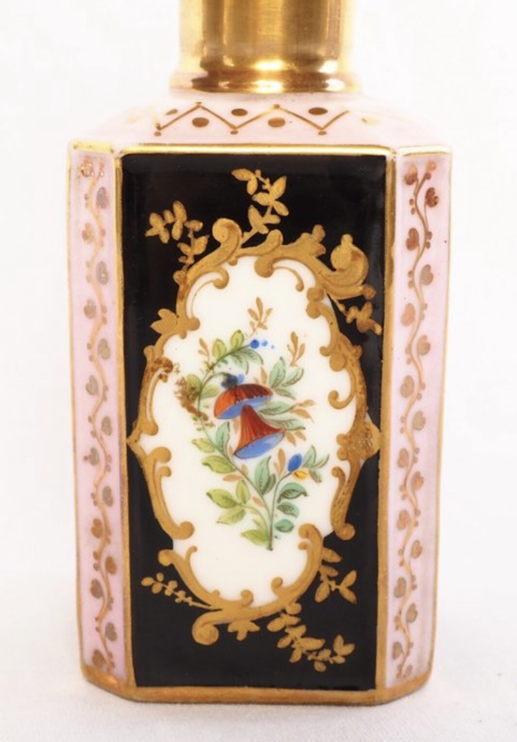 PORCELLANA DI PARIGI, STILE JACOB PETIT. PORTAPROFUMO. FRANCIA 1840/50. - immagine 9