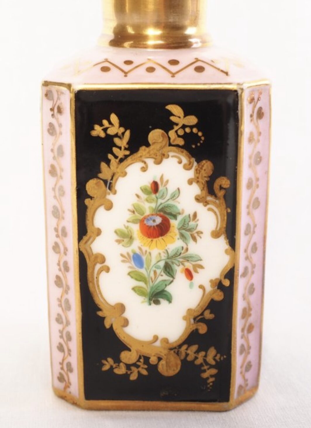 PORCELLANA DI PARIGI, STILE JACOB PETIT. PORTAPROFUMO. FRANCIA 1840/50. - immagine 4