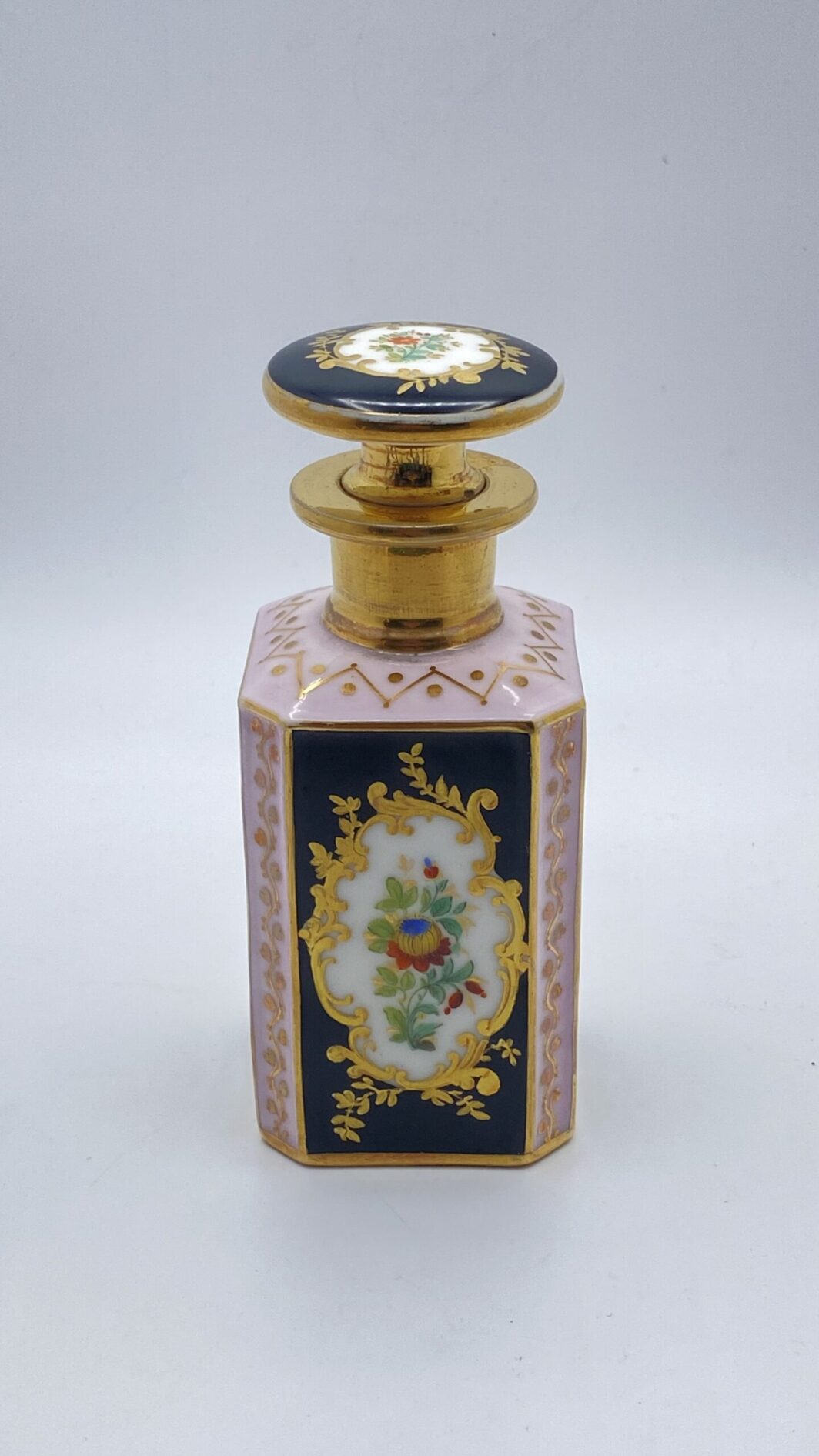 PORCELLANA DI PARIGI, STILE JACOB PETIT. PORTAPROFUMO. FRANCIA 1840/50. - immagine 12