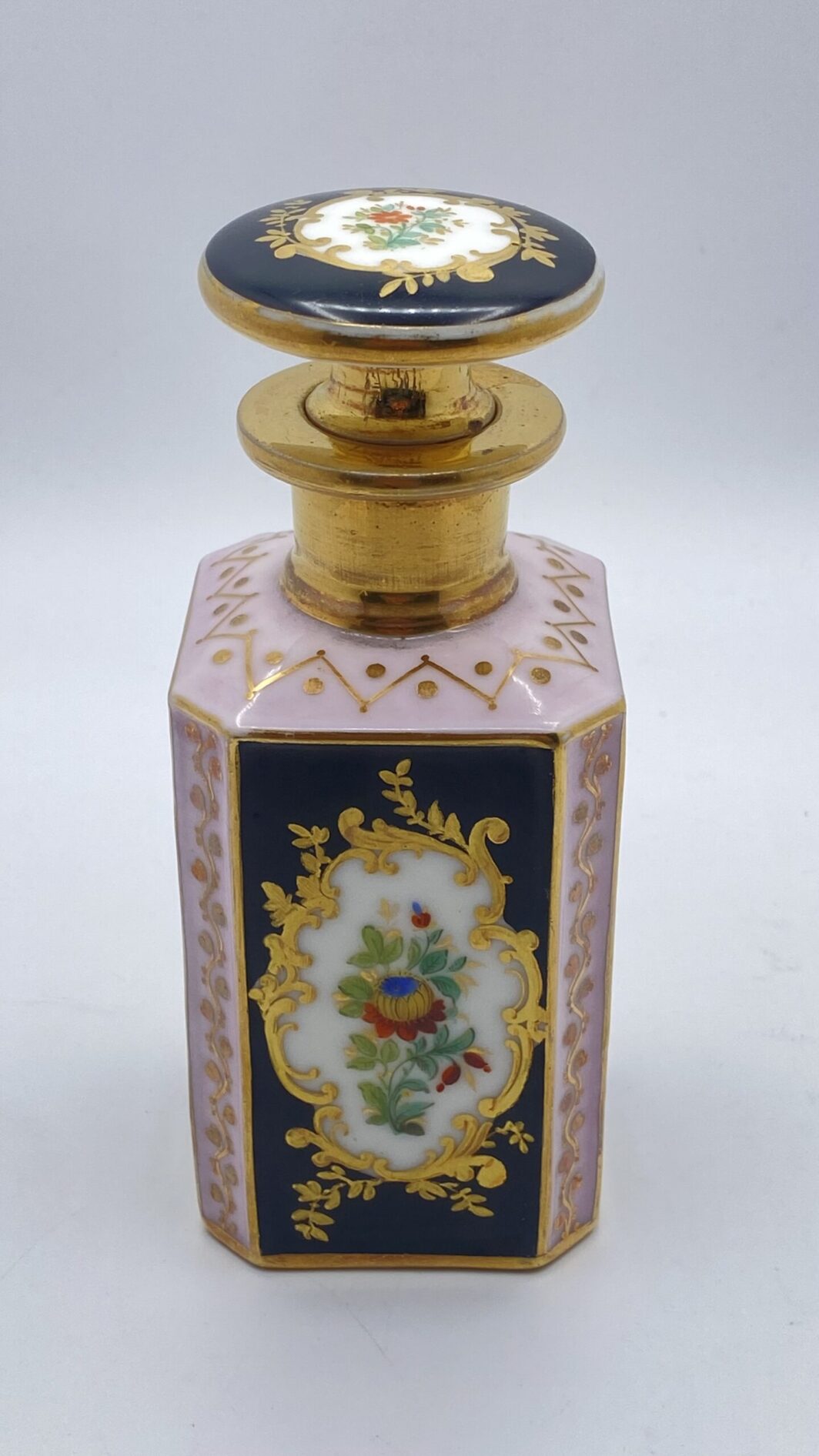 PORCELLANA DI PARIGI, STILE JACOB PETIT. PORTAPROFUMO. FRANCIA 1840/50. - immagine 10