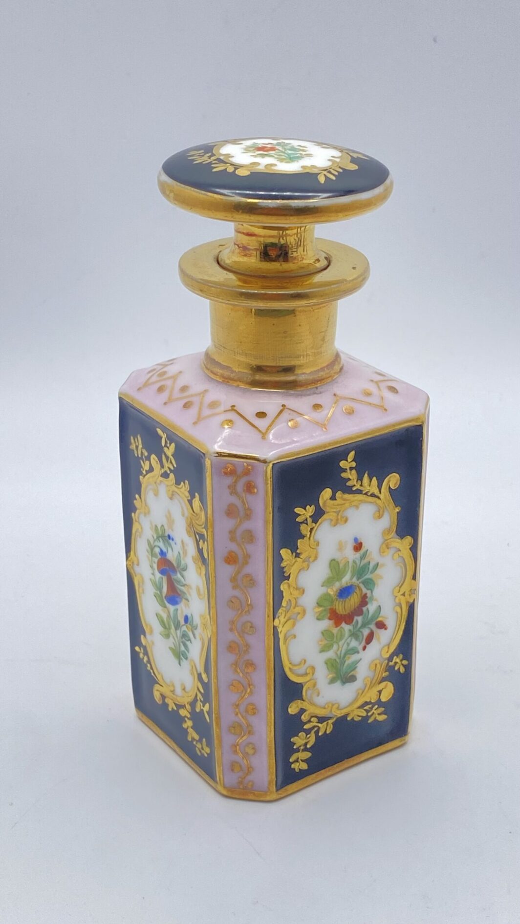 PORCELLANA DI PARIGI, STILE JACOB PETIT. PORTAPROFUMO. FRANCIA 1840/50. - immagine 14