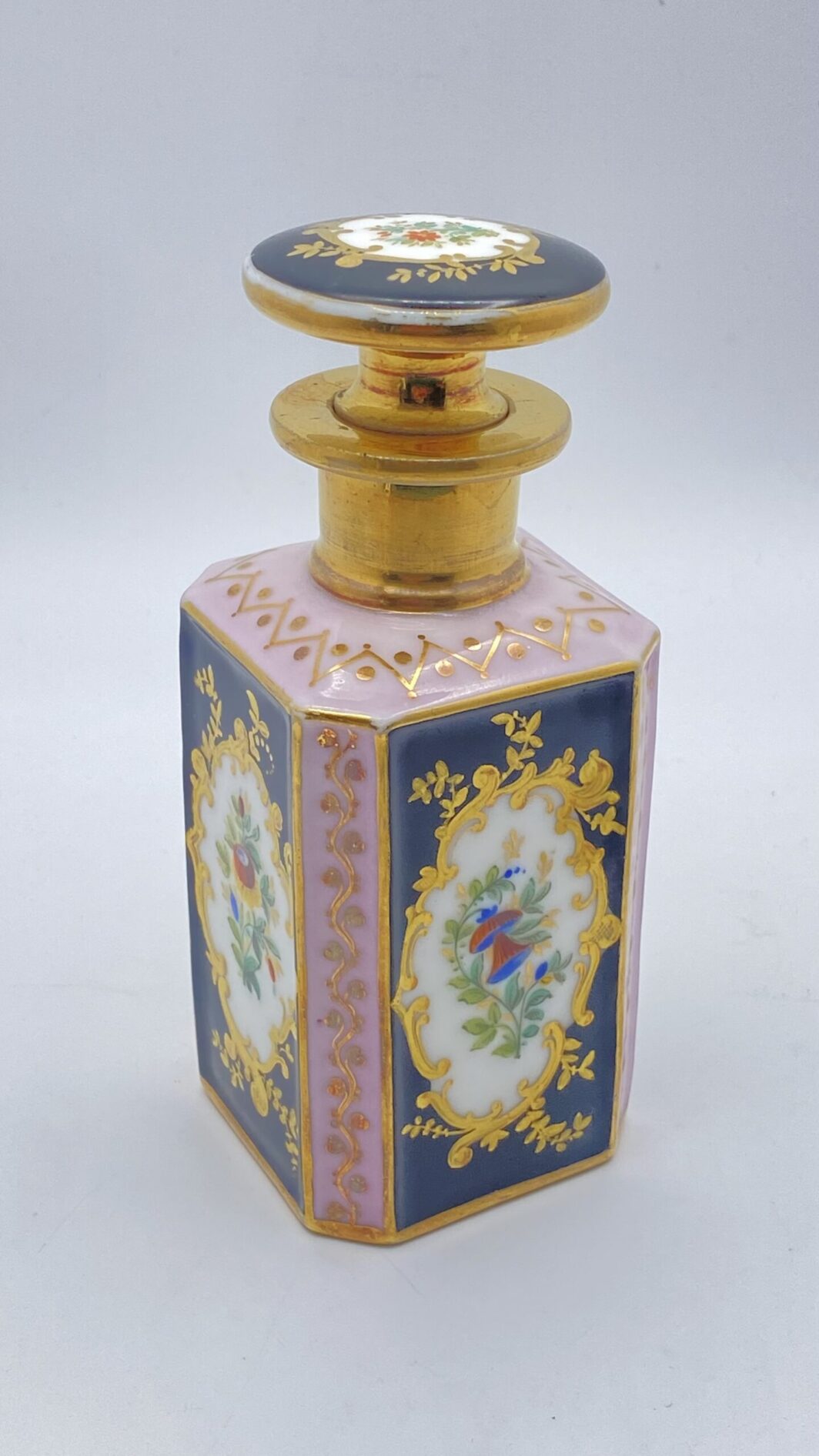 PORCELLANA DI PARIGI, STILE JACOB PETIT. PORTAPROFUMO. FRANCIA 1840/50. - immagine 16