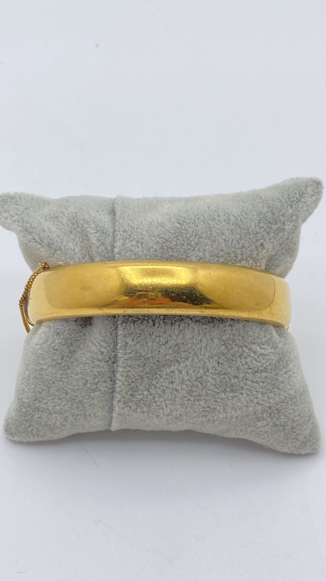 BRACCIALE RIGIDO PLACCATO IN ORO 9KT. U.K. VINTAGE ANNI ‘50. - immagine 7