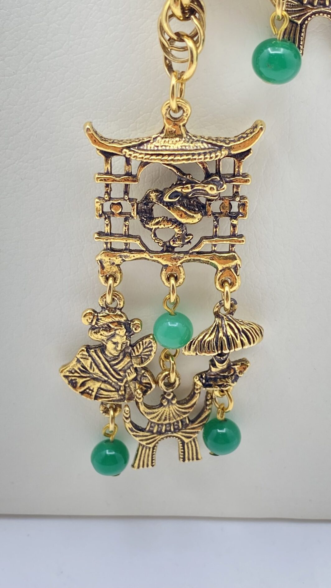 “JULIANA”. COLLANA SALISCENDI IN METALLO GOLDTONE. VINTAGE ANNI ‘70. - immagine 4