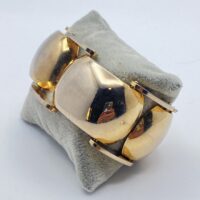 “VARGAS”. BRACCIALE IN METALLO GOLDTONE. U.S.A. ANNI’70.
