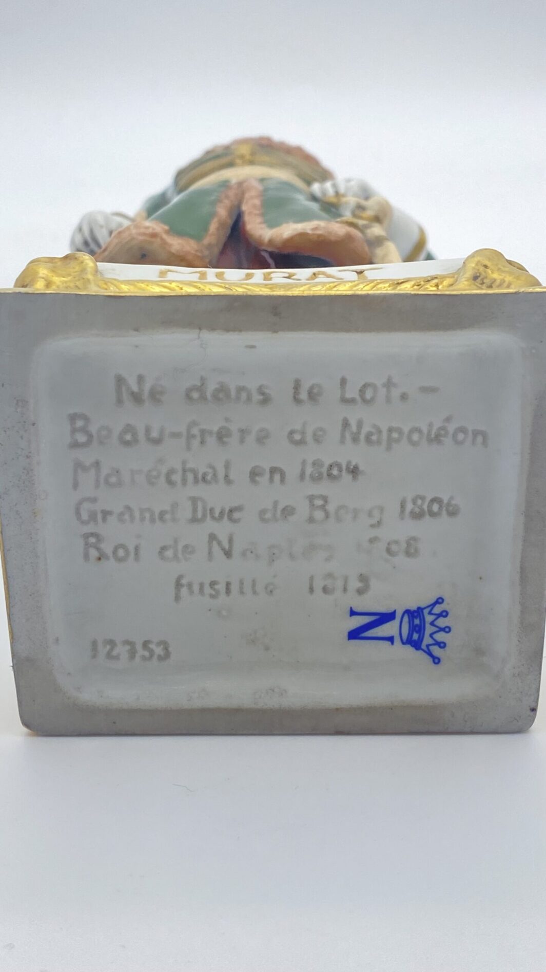GIOACCHINO MURAT RE DI NAPOLI. PORCELLANA DI CAPODIMONTE. ANNI ‘30. - immagine 20
