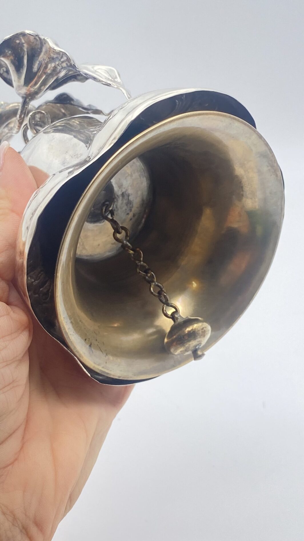 CAMPANELLO IN ARGENTO. PUNZONI OLANDA, ANNO 1857 - immagine 15