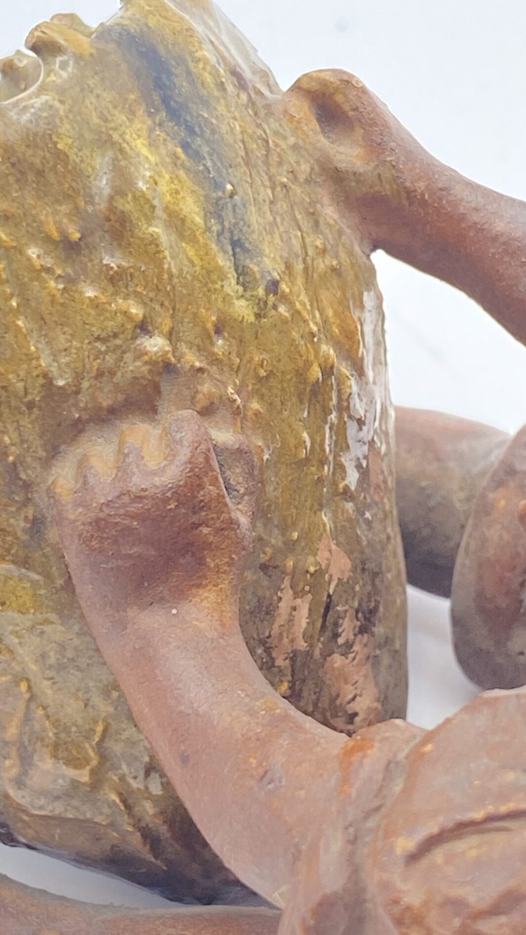 TERRACOTTA. BAMBINO PESCATORE CON CESTO. ITALIA FINE XIX sec. - immagine 12