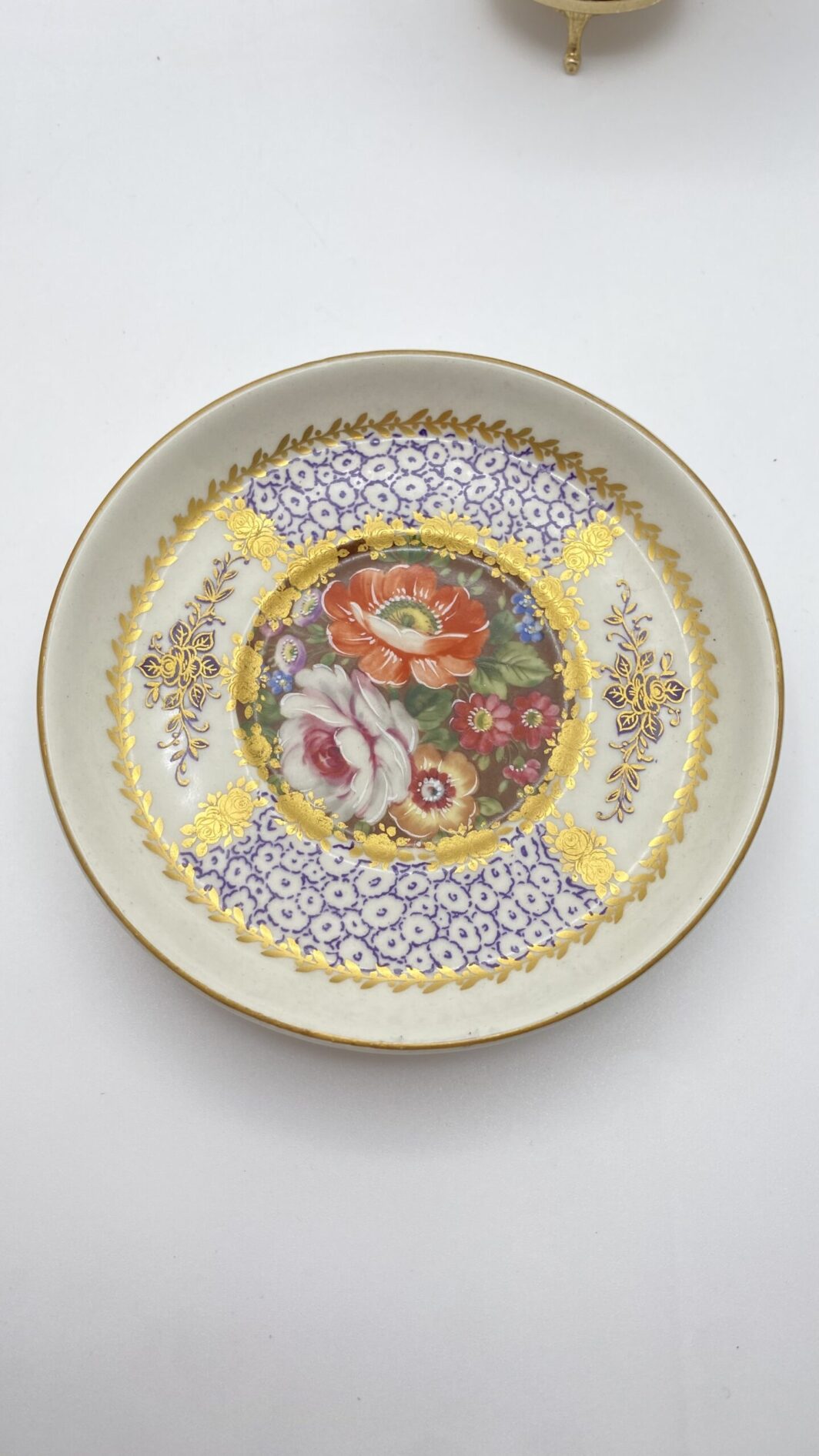 TÊTE-À-TÊTE DI TAZZINE LIMOGES DIPINTE A MANO.  FRANCIA, VINTAGE XX sec. - immagine 9