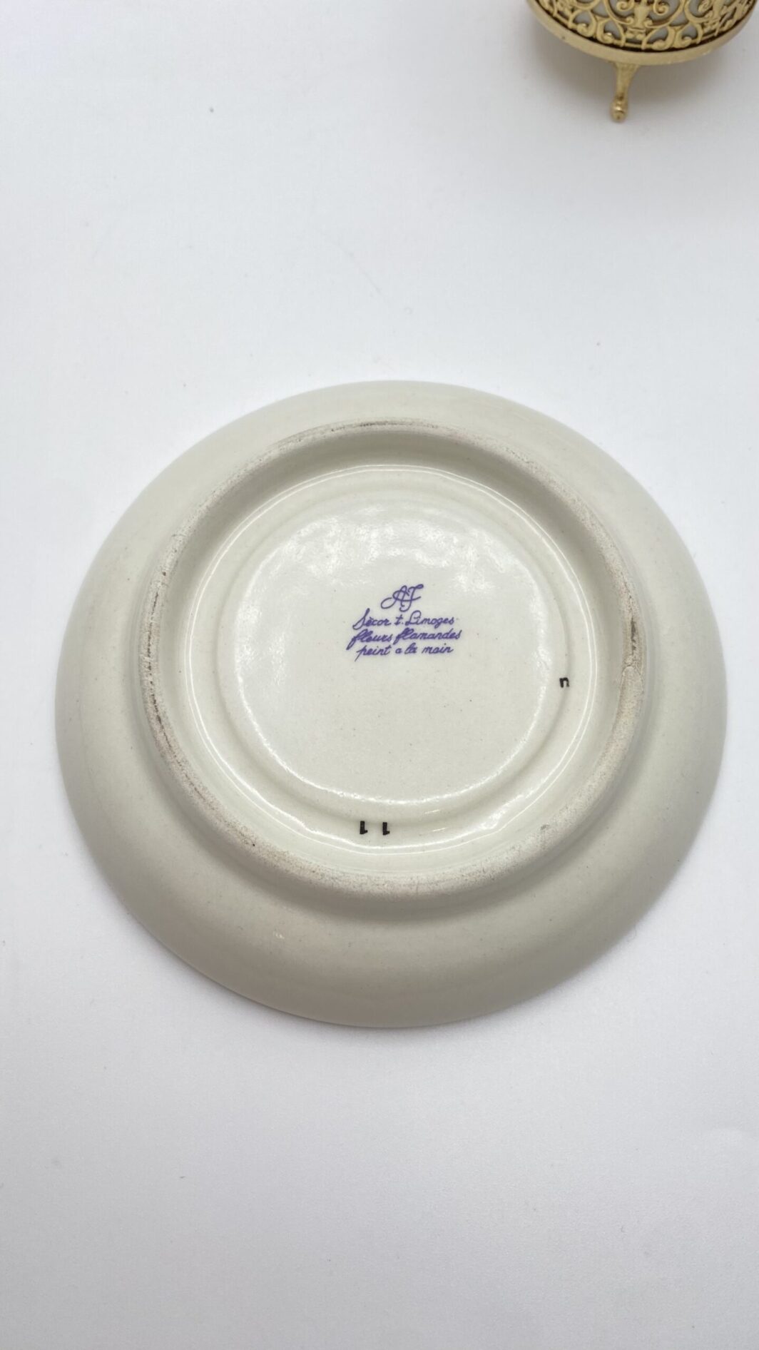 TÊTE-À-TÊTE DI TAZZINE LIMOGES DIPINTE A MANO.  FRANCIA, VINTAGE XX sec. - immagine 10