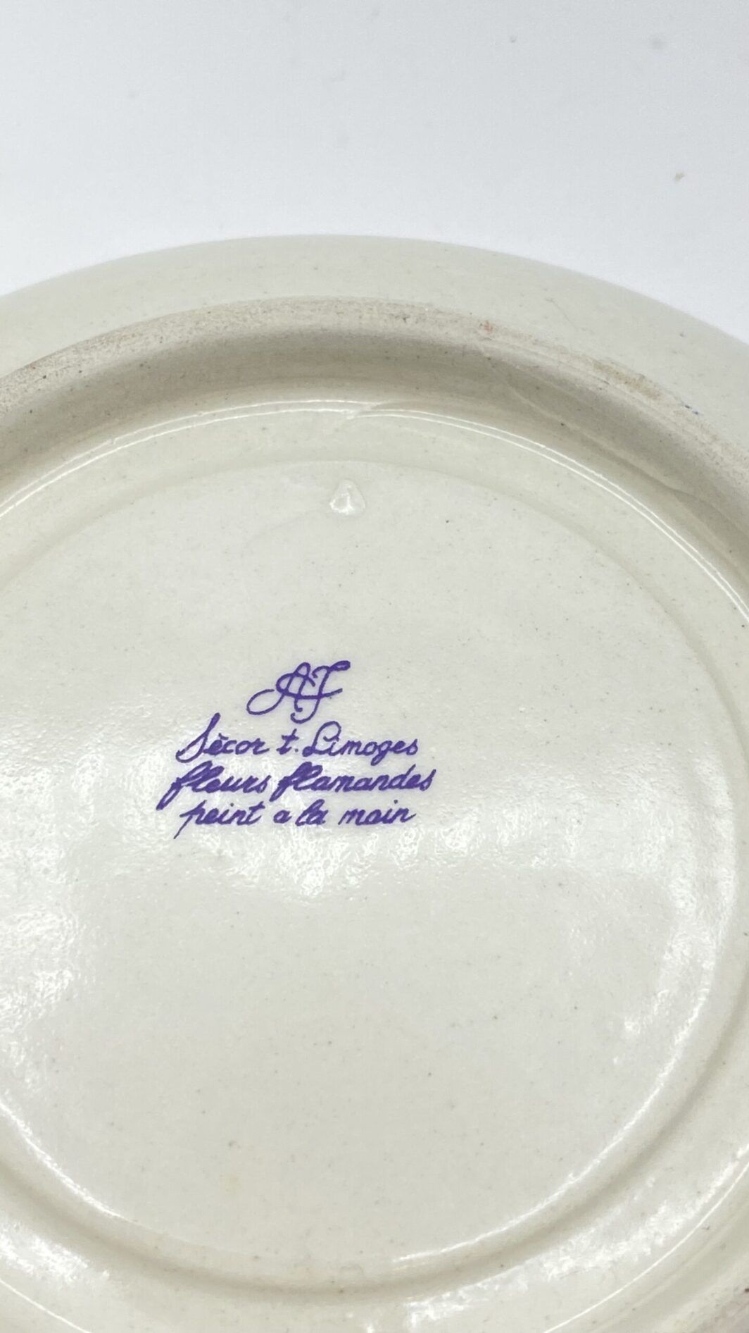 TÊTE-À-TÊTE DI TAZZINE LIMOGES DIPINTE A MANO.  FRANCIA, VINTAGE XX sec. - immagine 22