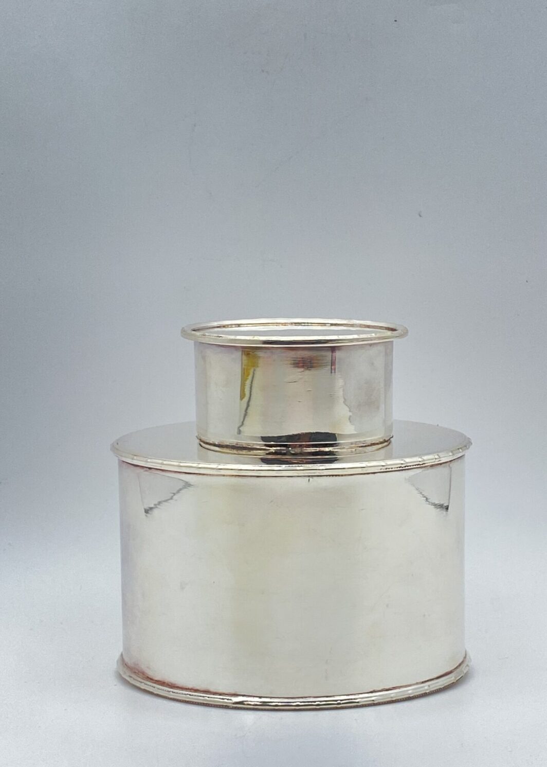 TEA CADDY IN OLD SHEFFIELD. INGHILTERRA. EPOCA GIORGIO III. SECONDA METÀ DEL XVIII sec.
