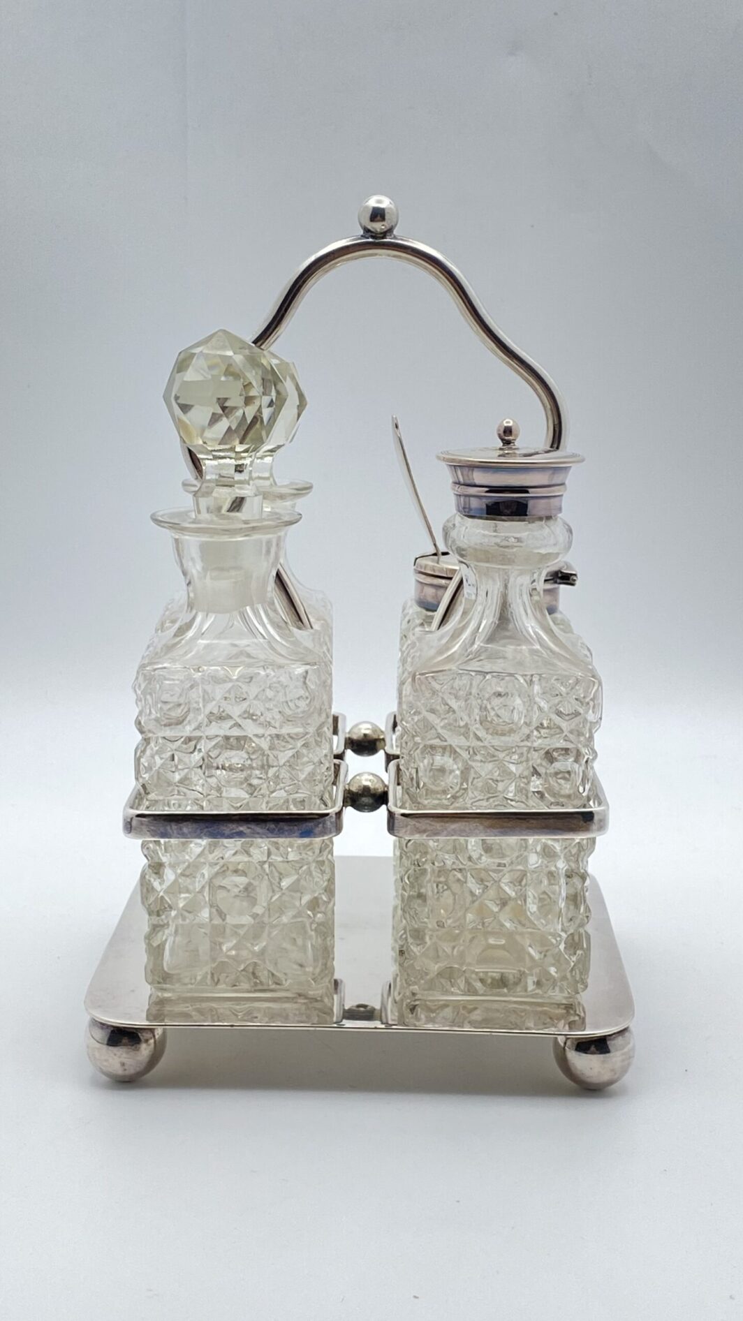 CRUET IN SHEFFIELD. PUNZONI DELL’ORAFO BARKER BROTHERS & Co. CITTÀ DI BIRMINGHAM ANNO 1886 ca. - immagine 6