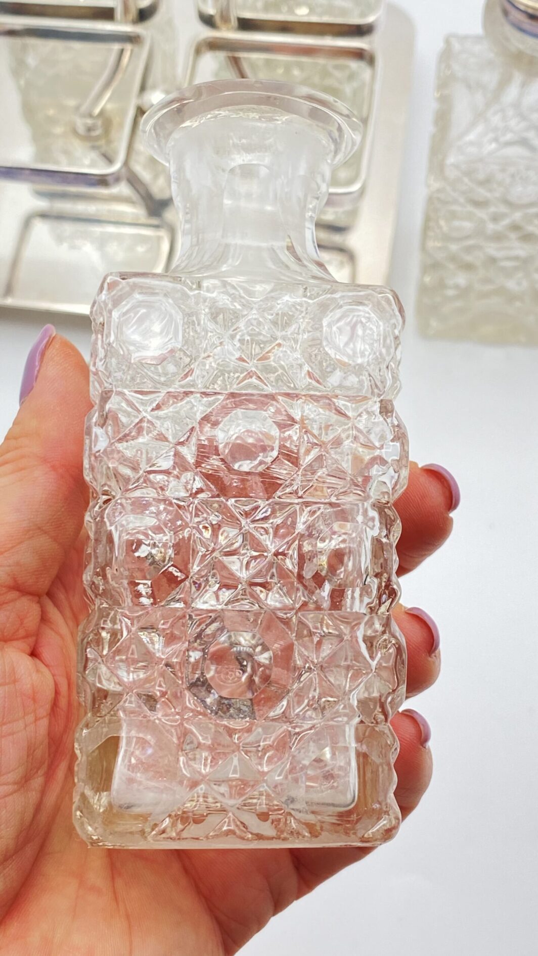CRUET IN SHEFFIELD. PUNZONI DELL’ORAFO BARKER BROTHERS & Co. CITTÀ DI BIRMINGHAM ANNO 1886 ca. - immagine 9