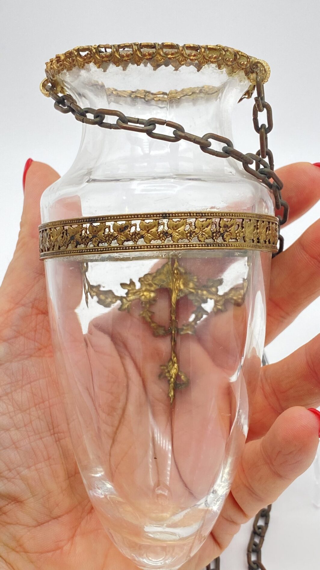 VASO IN CRISTALLO E ORMOLU. FRANCIA. EPOCA NAPOLEONE III. SECONDA METÀ DEL XIX sec. - immagine 6