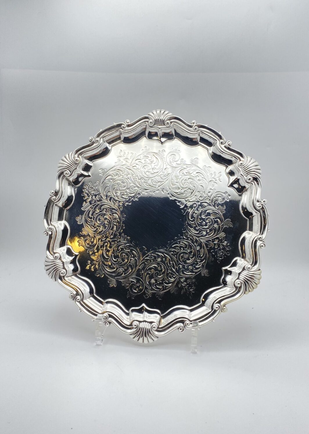 SALVER IN SHEFFIELD FIRMATO RICHARD MARTIN HEBENEZER & Co. ANNO 1854.