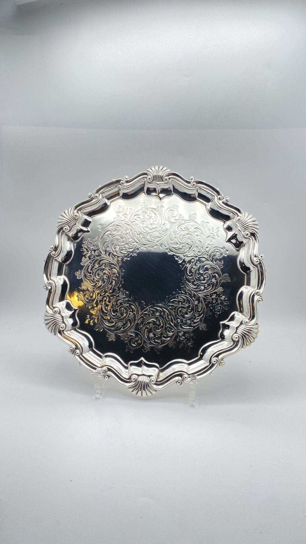 SALVER IN SHEFFIELD FIRMATO RICHARD MARTIN HEBENEZER & Co. ANNO 1854.