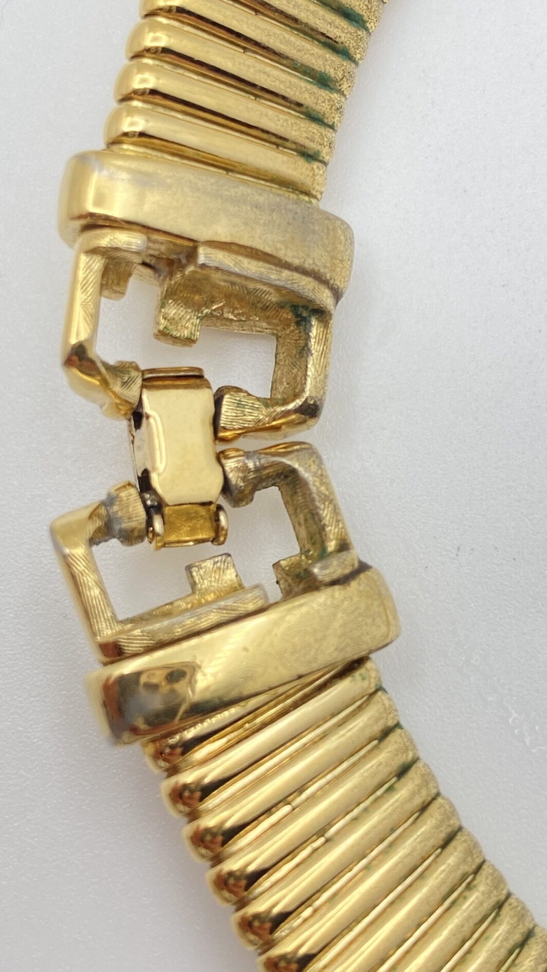 GIVENCHY ANNI ‘90. COLLIER TUBO GAS WHITE CABOCHON CRYSTAL. - immagine 7