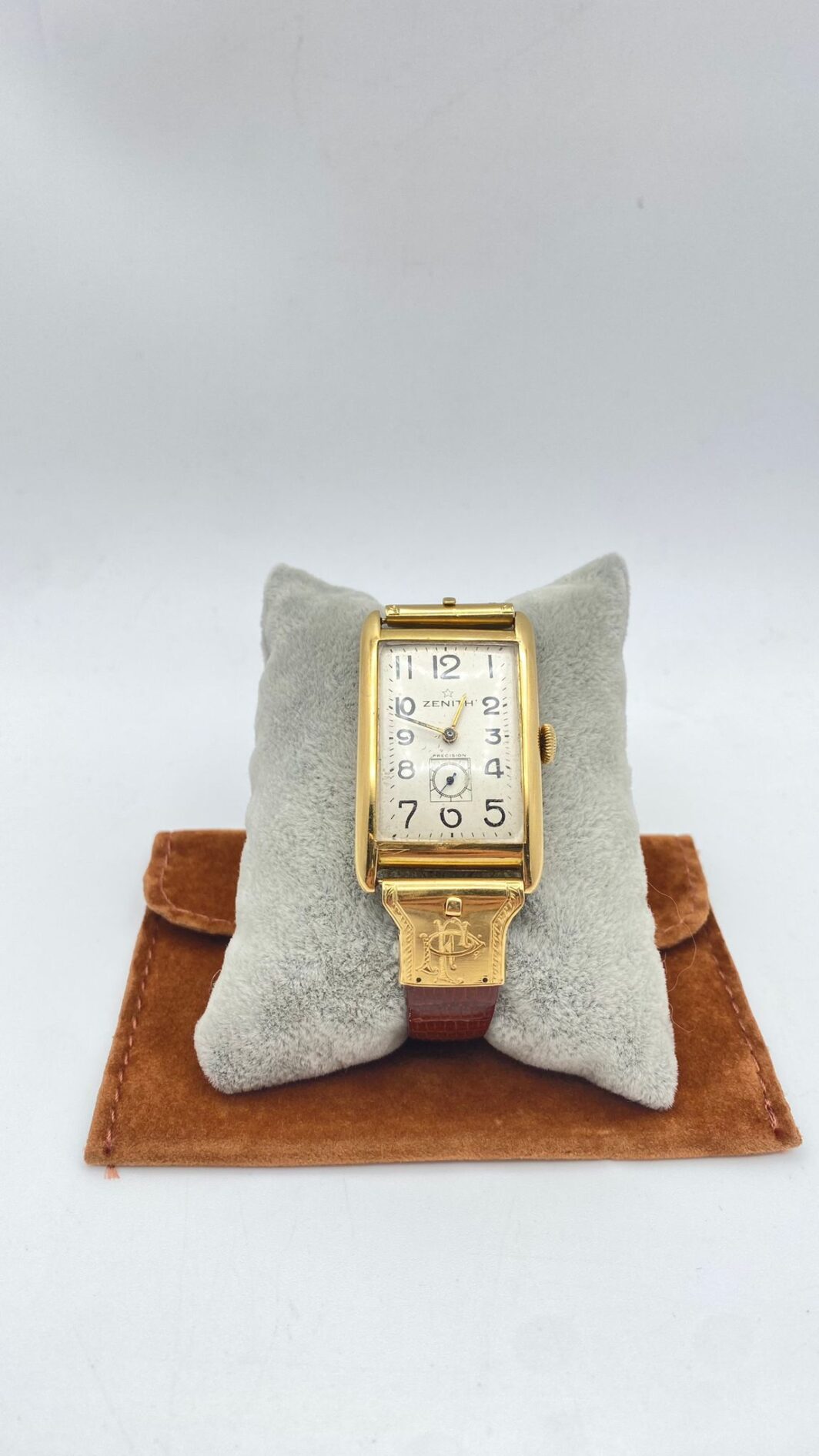OROLOGIO ZENITH IN ORO 18KT CON MONOGRAMMA PF. PRIMA METÀ XX sec, - immagine 2