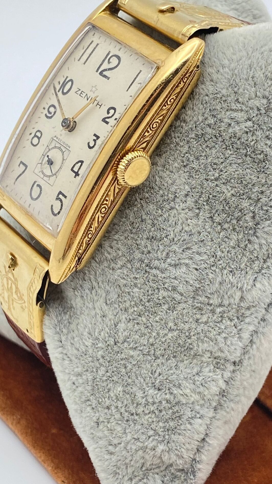 OROLOGIO ZENITH IN ORO 18KT CON MONOGRAMMA PF. PRIMA METÀ XX sec, - immagine 4