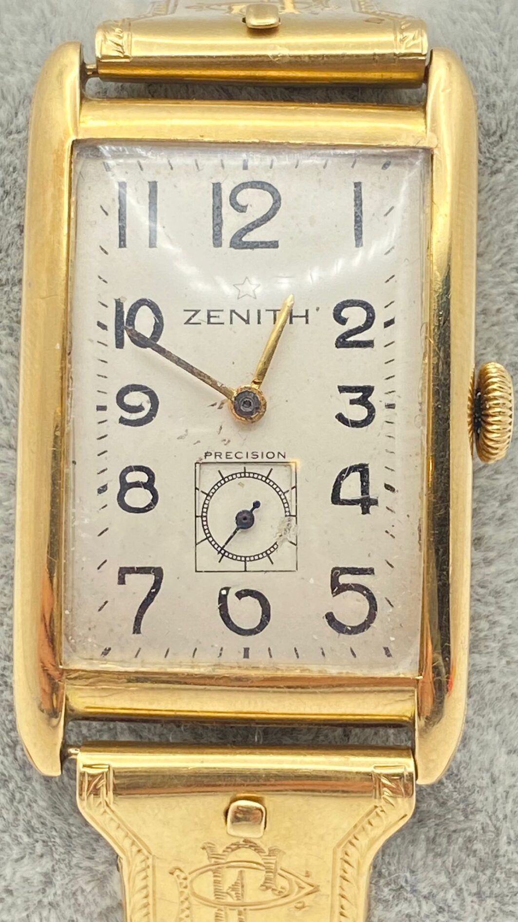 OROLOGIO ZENITH IN ORO 18KT CON MONOGRAMMA PF. PRIMA METÀ XX sec, - immagine 5
