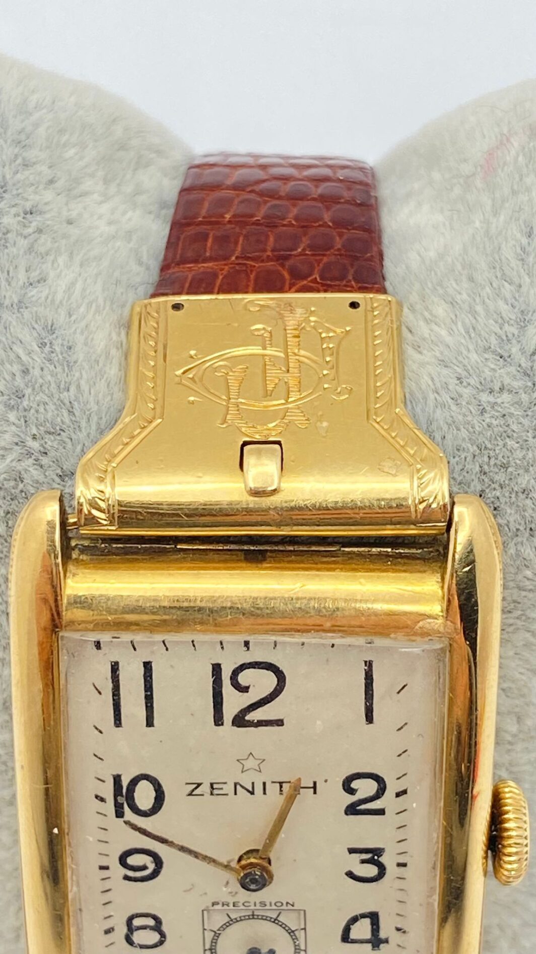 OROLOGIO ZENITH IN ORO 18KT CON MONOGRAMMA PF. PRIMA METÀ XX sec, - immagine 9
