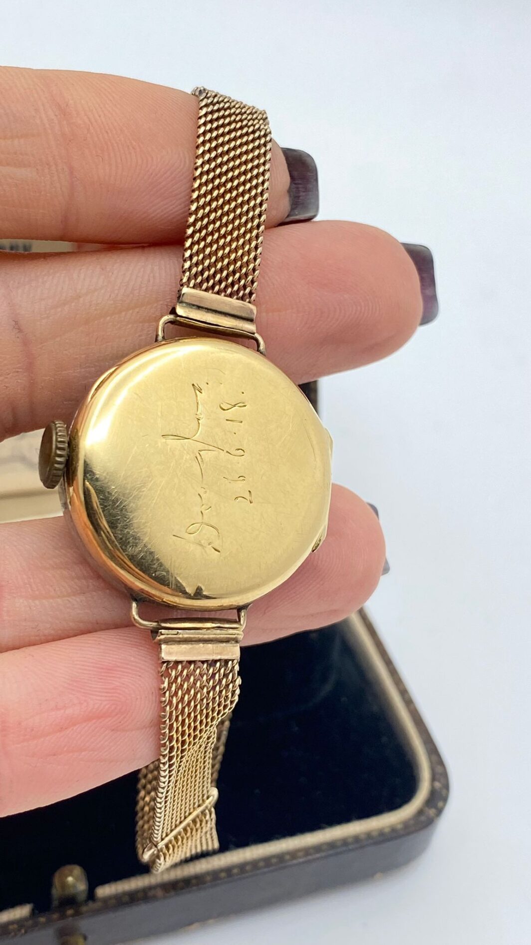 OROLOGIO IN ORO 18KT E DIAMANTI CON SCATOLA E GARANZIA ORIGINALI (1918) - immagine 6