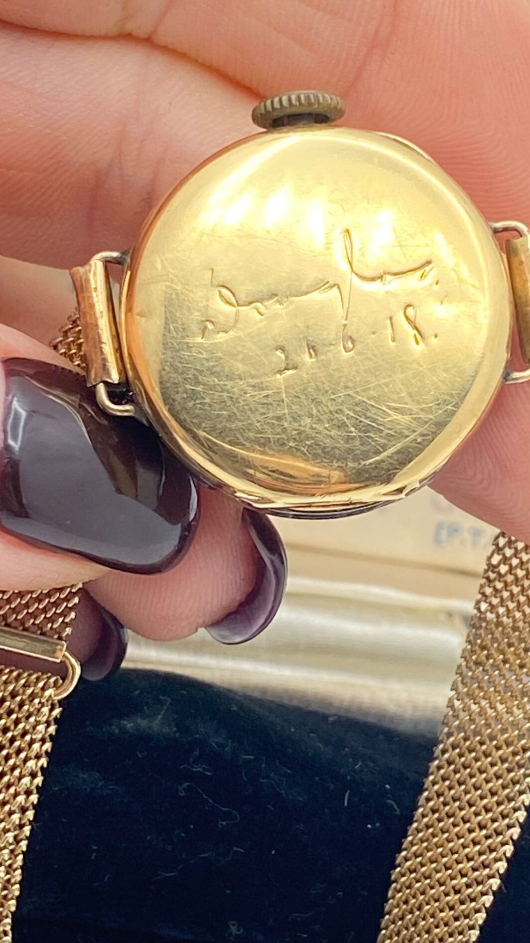 OROLOGIO IN ORO 18KT E DIAMANTI CON SCATOLA E GARANZIA ORIGINALI (1918) - immagine 7