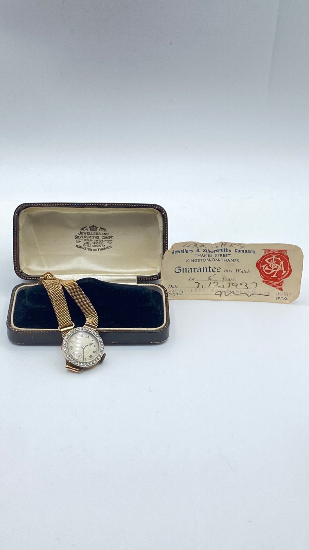 OROLOGIO IN ORO 18KT E DIAMANTI CON SCATOLA E GARANZIA ORIGINALI (1918) - immagine 11