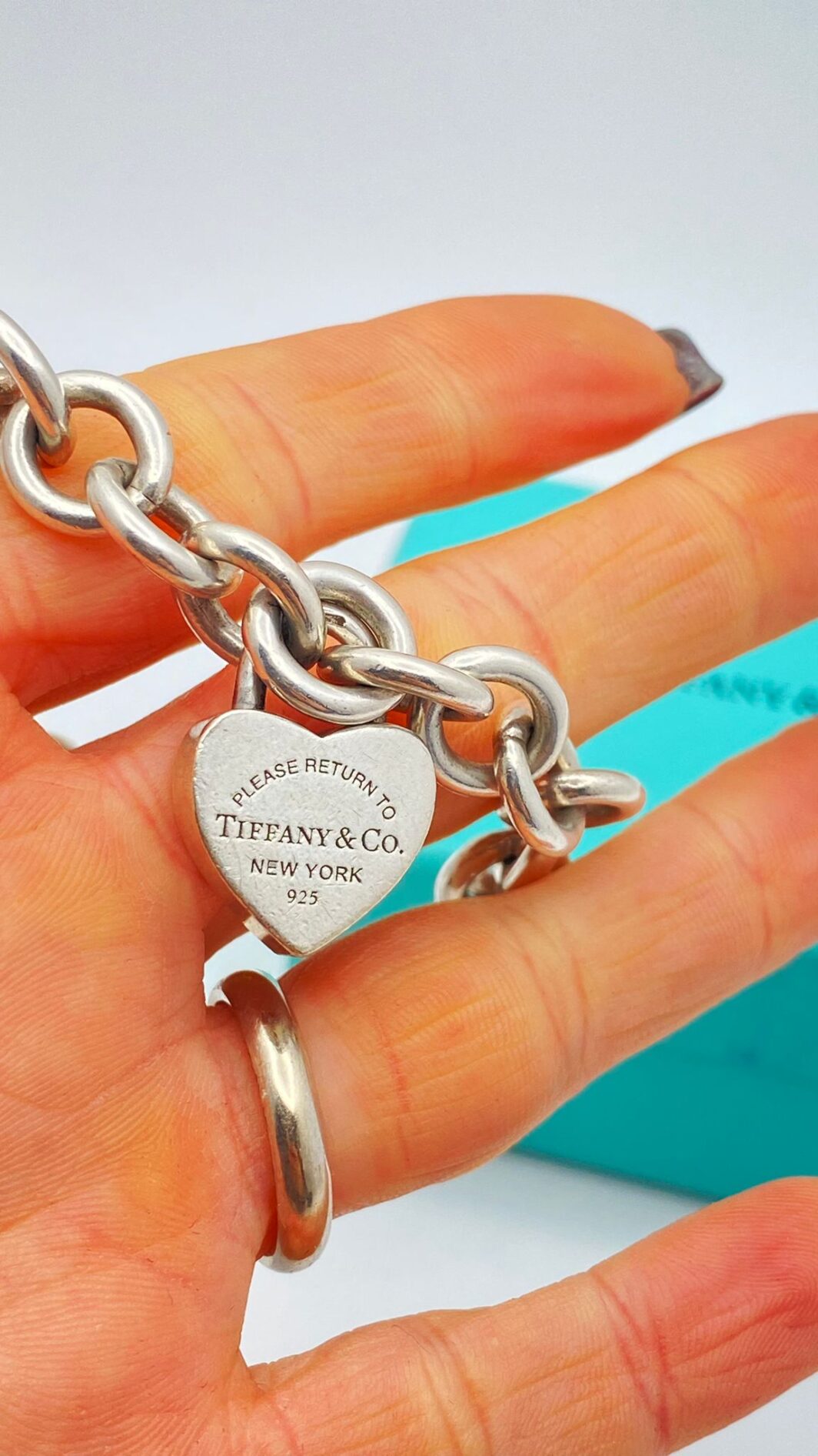 BRACCIALE TIFFANY IN ARGENTO CON LUCCHETTO ICONICO - immagine 8