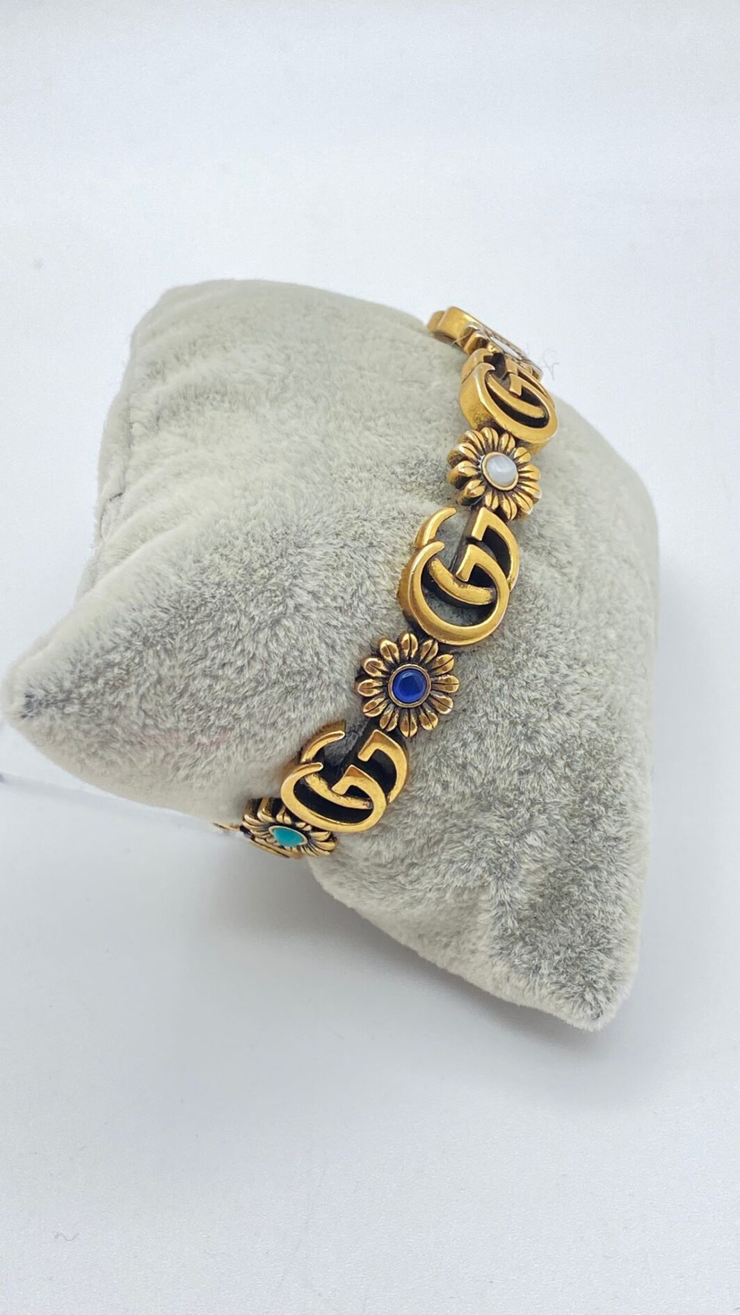 “GUCCI” VINTAGE. BRACCIALE RIGIDO DOUBLE G. - immagine 8