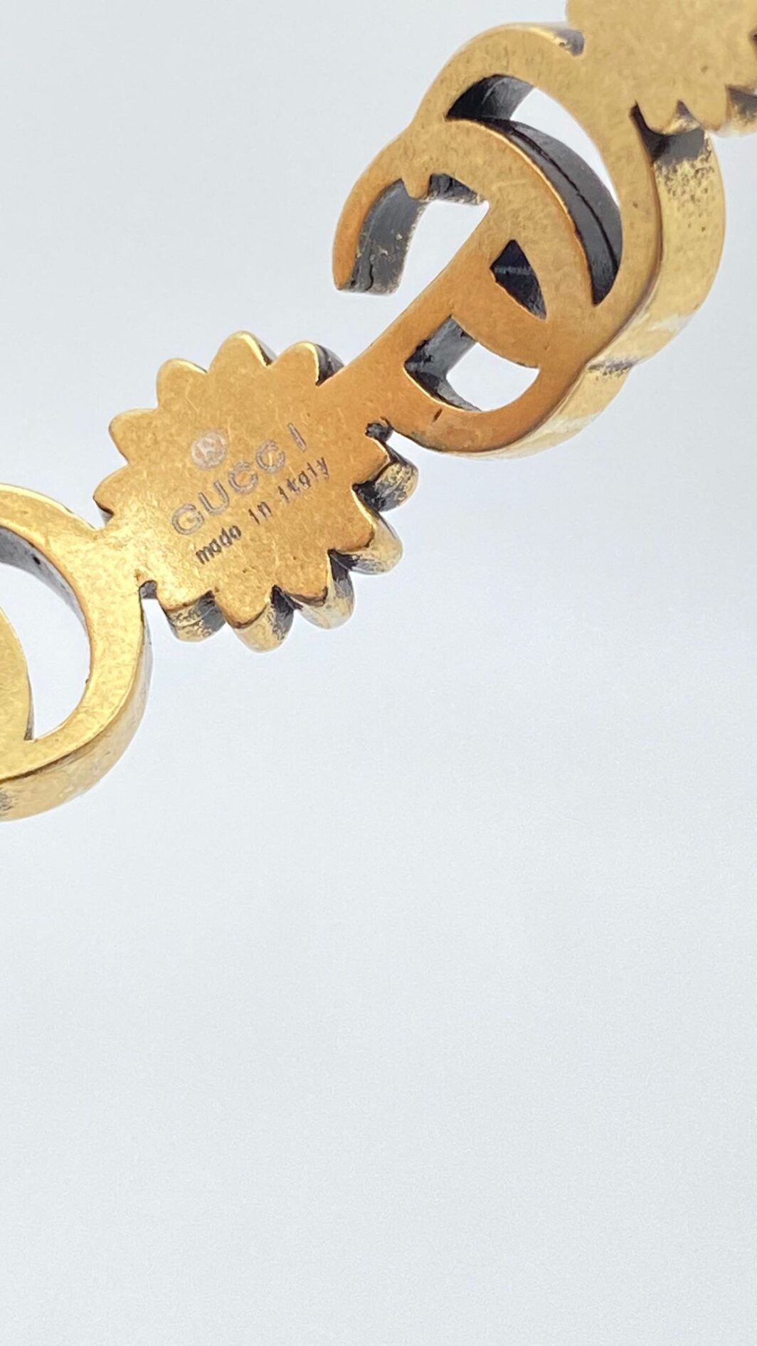 “GUCCI” VINTAGE. BRACCIALE RIGIDO DOUBLE G. - immagine 10