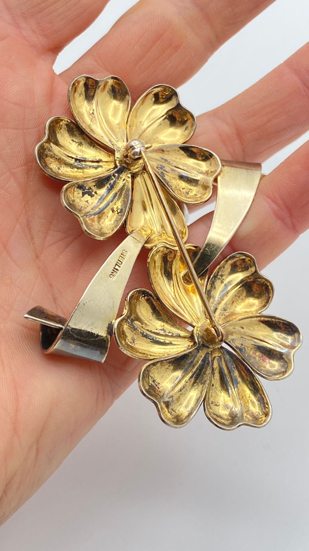 SPILLA ART DECO, STERLING. BIGIOTTERIA AMERICANA ANNI ‘30. - immagine 5