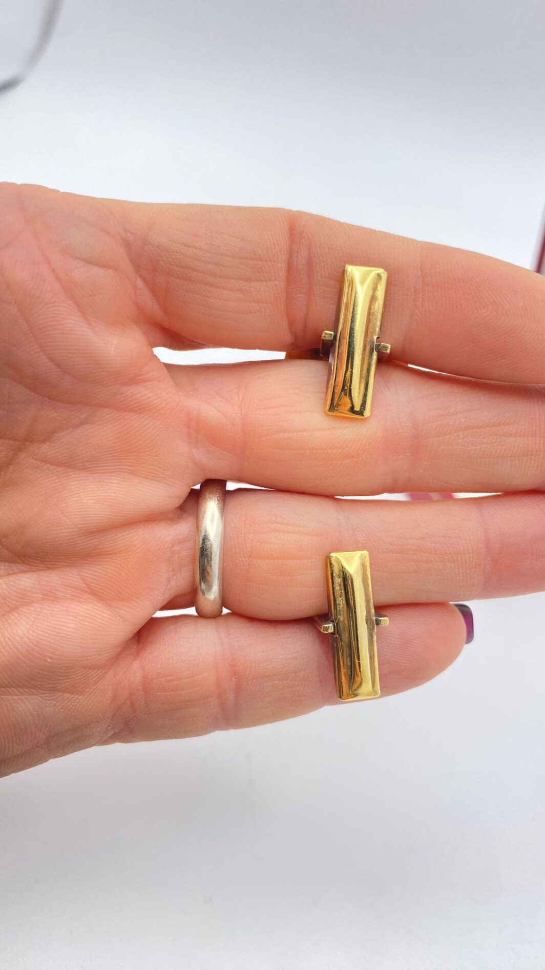 IMPORTANTE PAIO DI GEMELLI VINTAGE IN ARGENTO 925 E SMALTI. - immagine 9