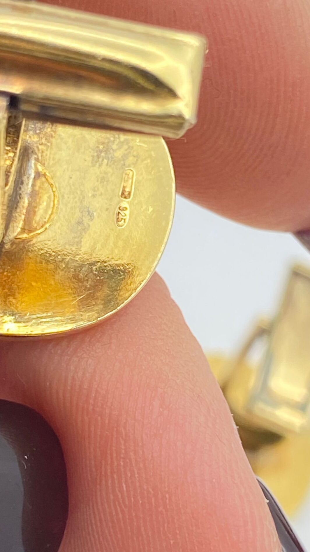 IMPORTANTE PAIO DI GEMELLI VINTAGE IN ARGENTO 925 E SMALTI. - immagine 10