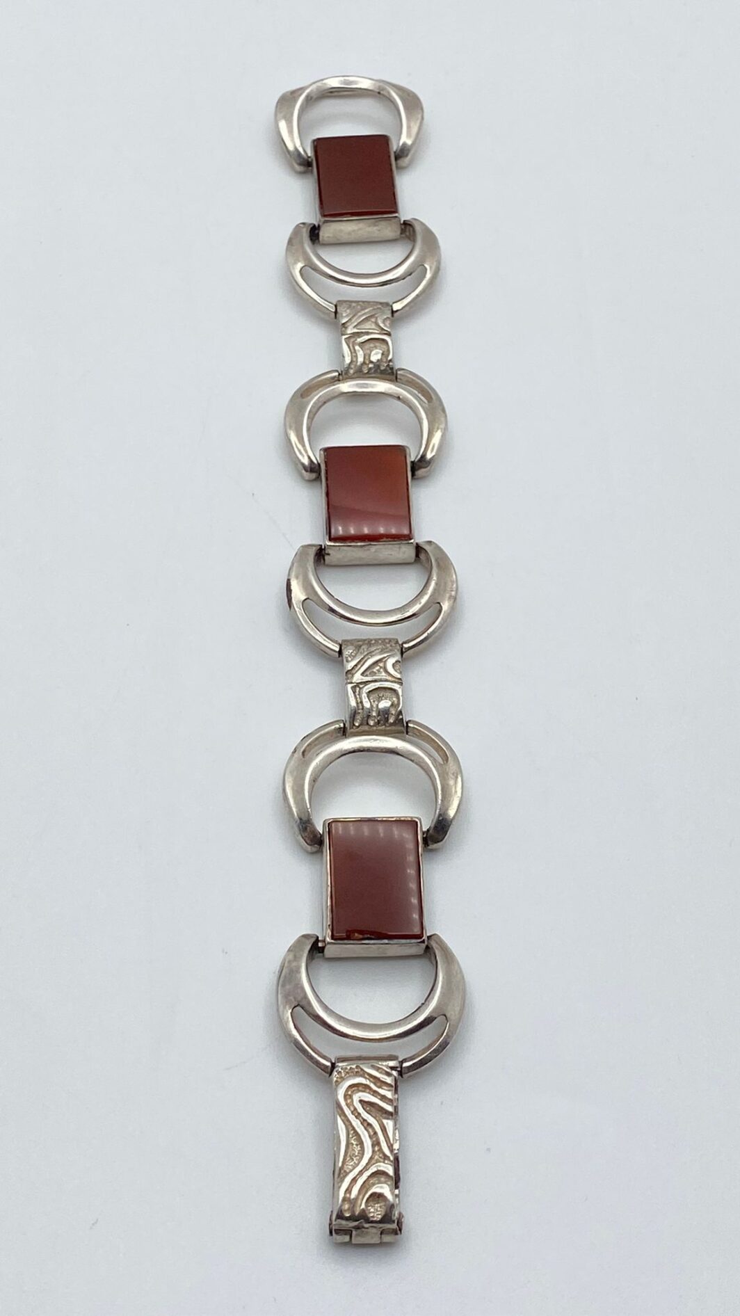 STRAORDINARIO BRACCIALE ART DECO IN ARGENTO 925. ANNI '30. - immagine 10