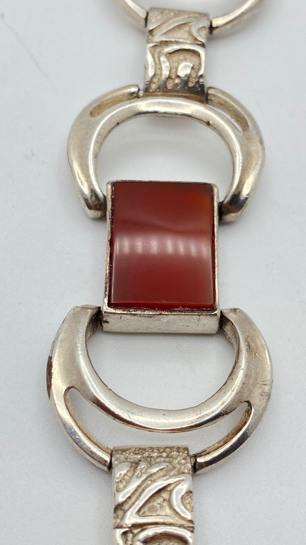 STRAORDINARIO BRACCIALE ART DECO IN ARGENTO 925. ANNI '30. - immagine 12