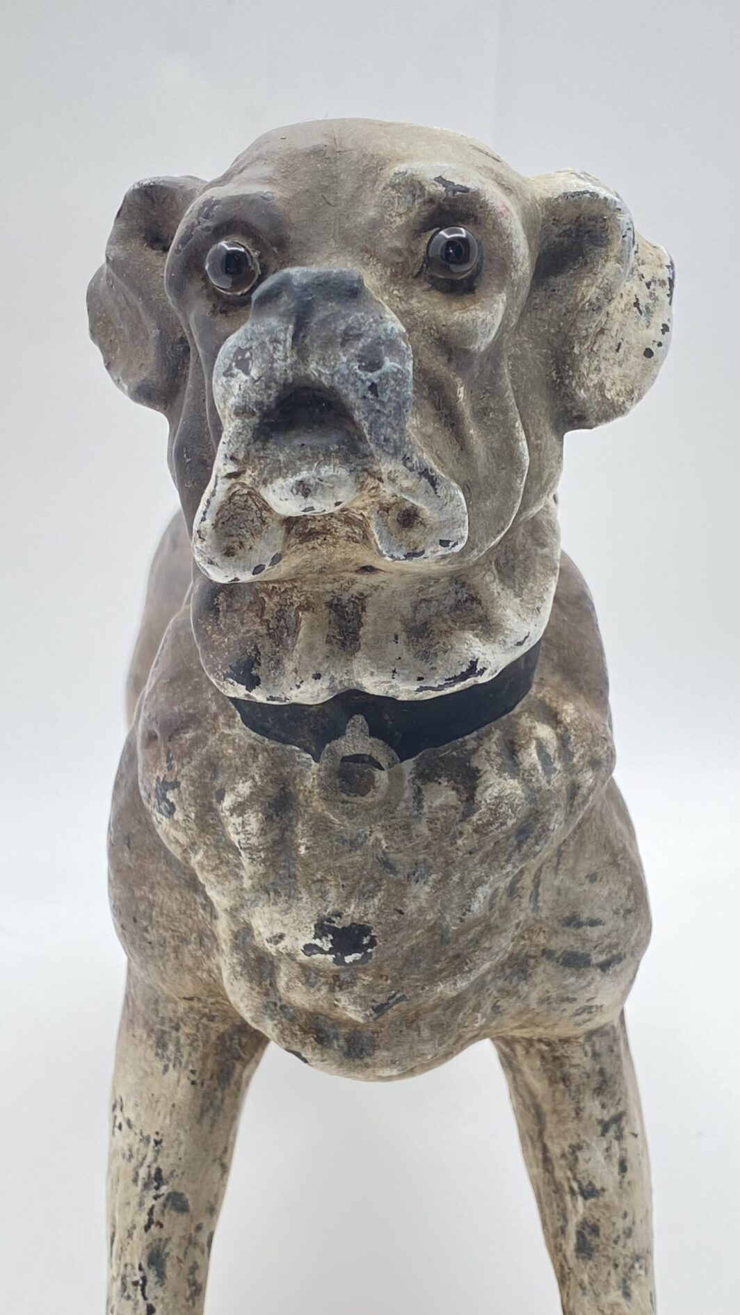ANTICO E RARISSIMO CANE CARLINO IN TERRACOTTA. AUSTRIA, SECONDA METÀ DEL XIX sec. - immagine 8