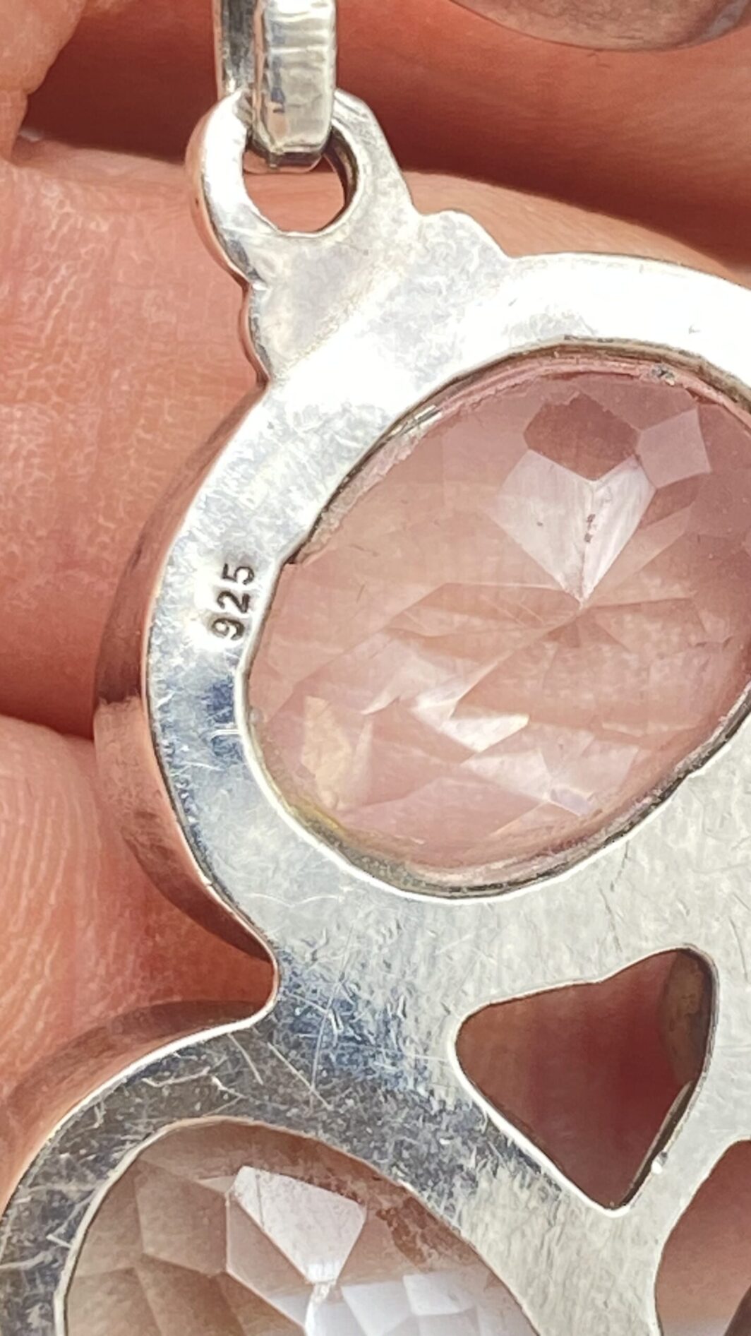 GRANDE BRACCIALE VINTAGE IN ARGENTO 925 E CRISTALLI DI ROCCA. ANNI ‘90 - immagine 14