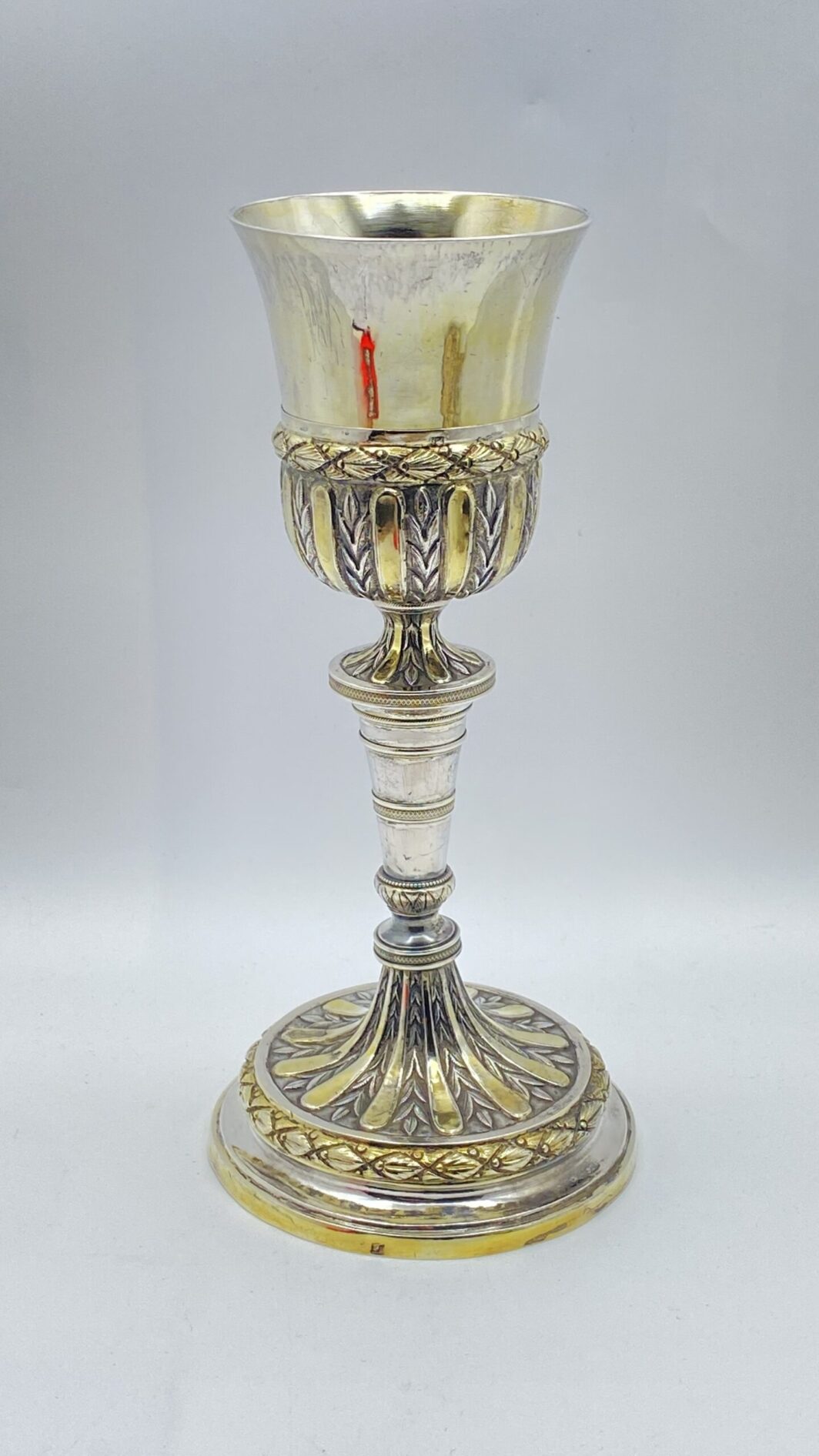 CALICE LITURGICO IN ARGENTO E VERMEIL NAPOLETANO DEL XVIII SECOLO – CAPOLAVORO DI ARTE SACRA - immagine 2