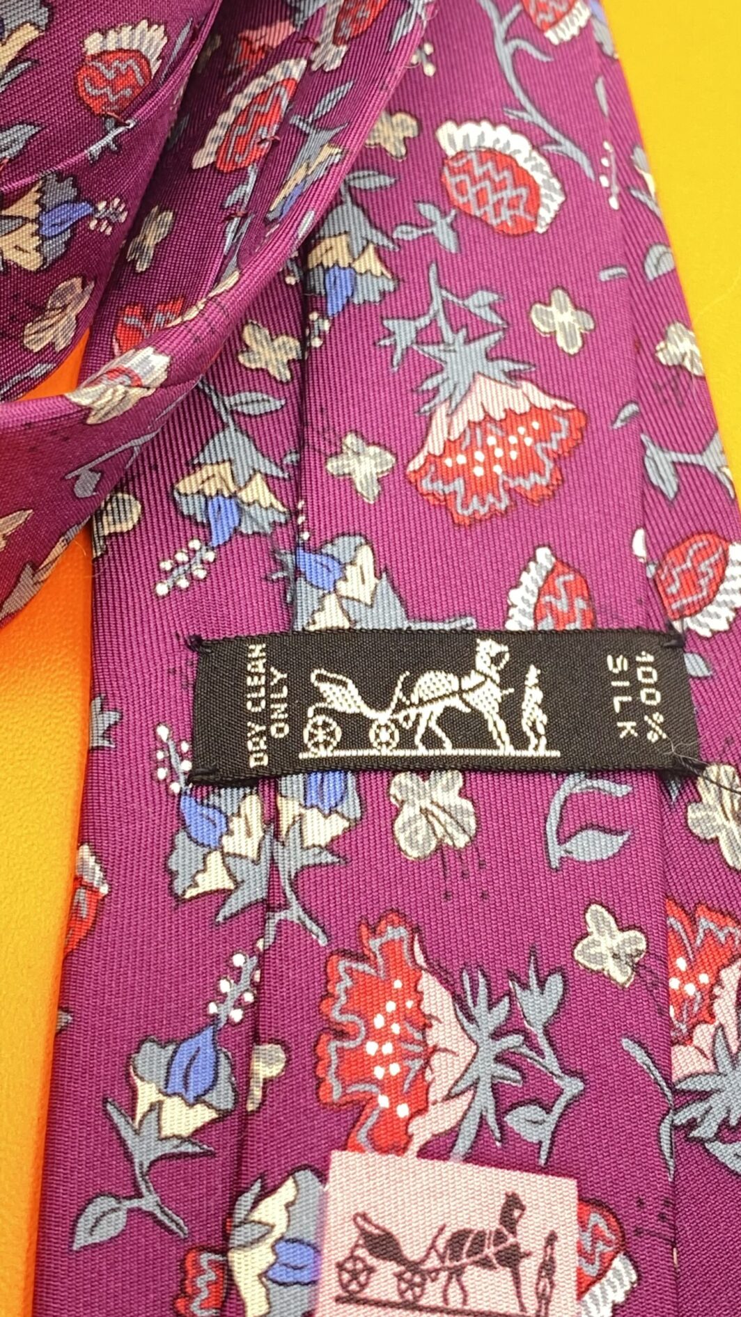 HERMÈS. CRAVATTA VINTAGE IN PURISSIMA SETA. - immagine 12