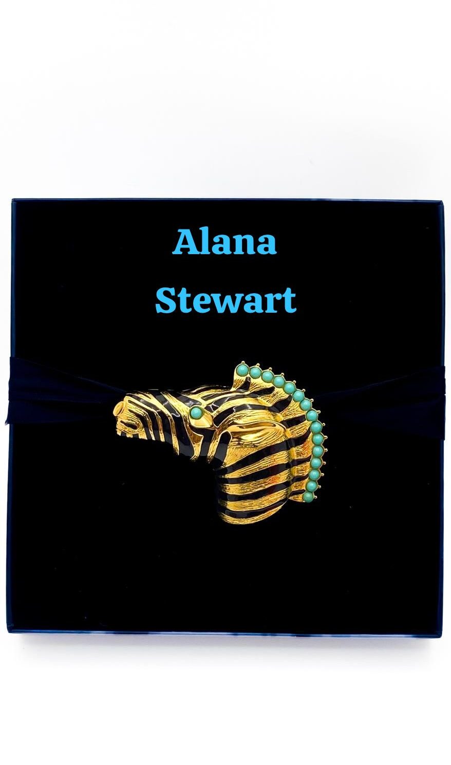 “ALANA STEWART”. STRAORDINARIA SPILLA ANIMALIER. BIGIOTTERIA AMERICANA VINTAGE ANNI ‘90.