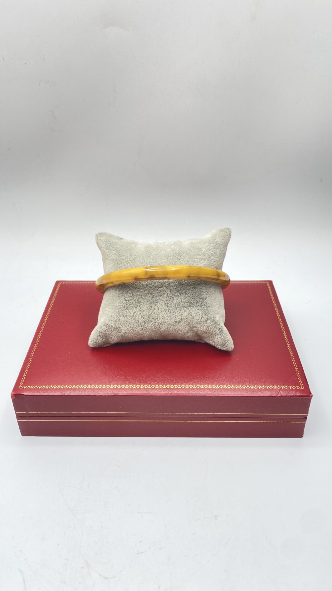 BELLISSIMO BRACCIALE IN BACHELITE MARMORIZZATA COLOR MIELE - immagine 2