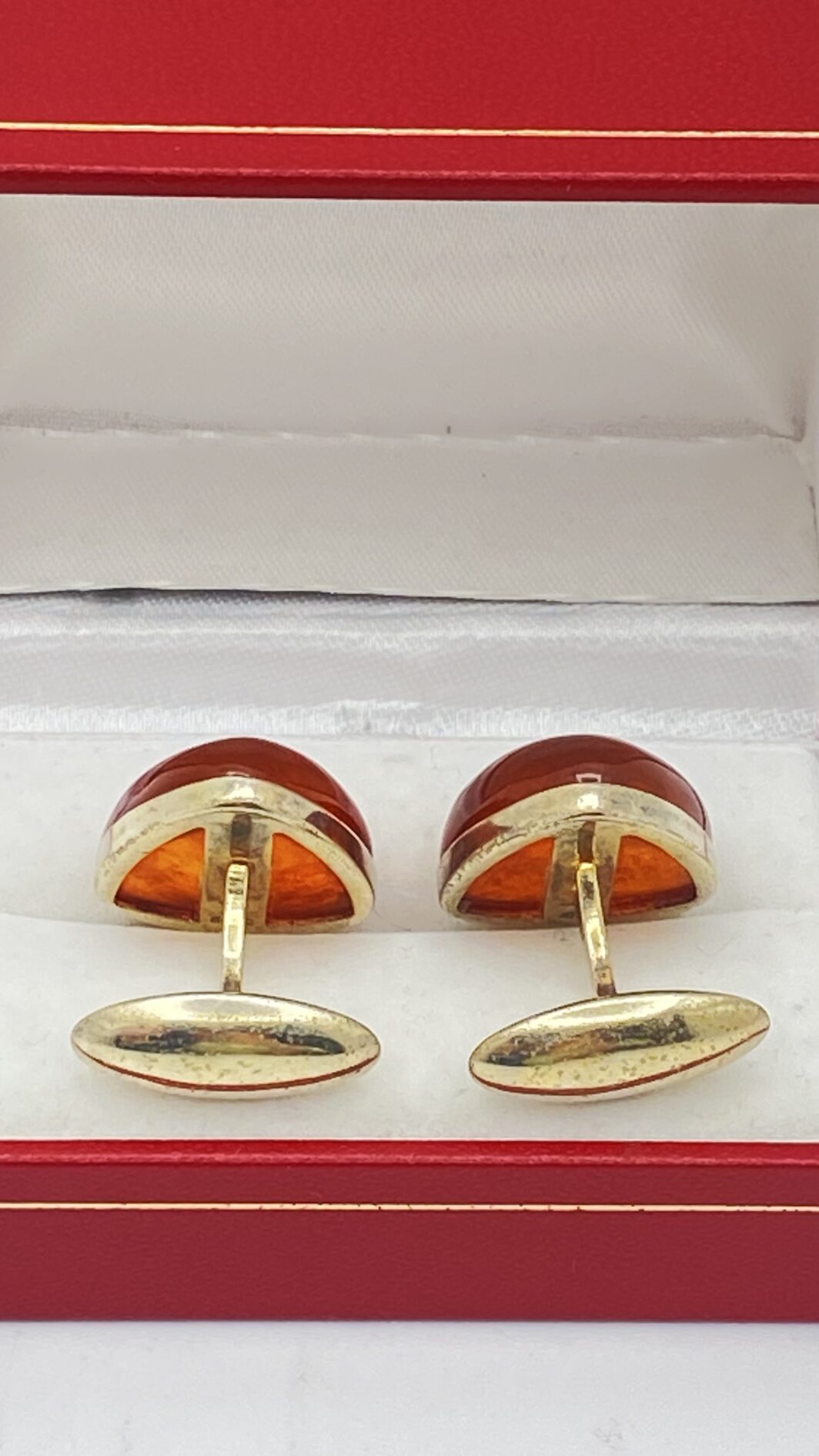 GEMELLI VINTAGE ANNI ‘60: ELEGANZA SOVIETICA IN ARGENTO DORATO E AMBRA BALTICA. - immagine 10