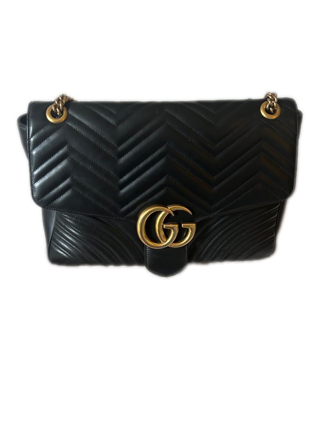 ICONICA BORSA GG MARMONT CHAIN FLAP BY GUCCI, IN PELLE MISURA GRANDE. - immagine 15