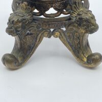 RAFFINATO VASO ART NOUVEAU IN VETRO SOFFIATO DIPINTO A MANO A MOTIVI FLOREALI, CON BASE IN BRONZO. FRANCIA, FINE XIX sec. - immagine 17