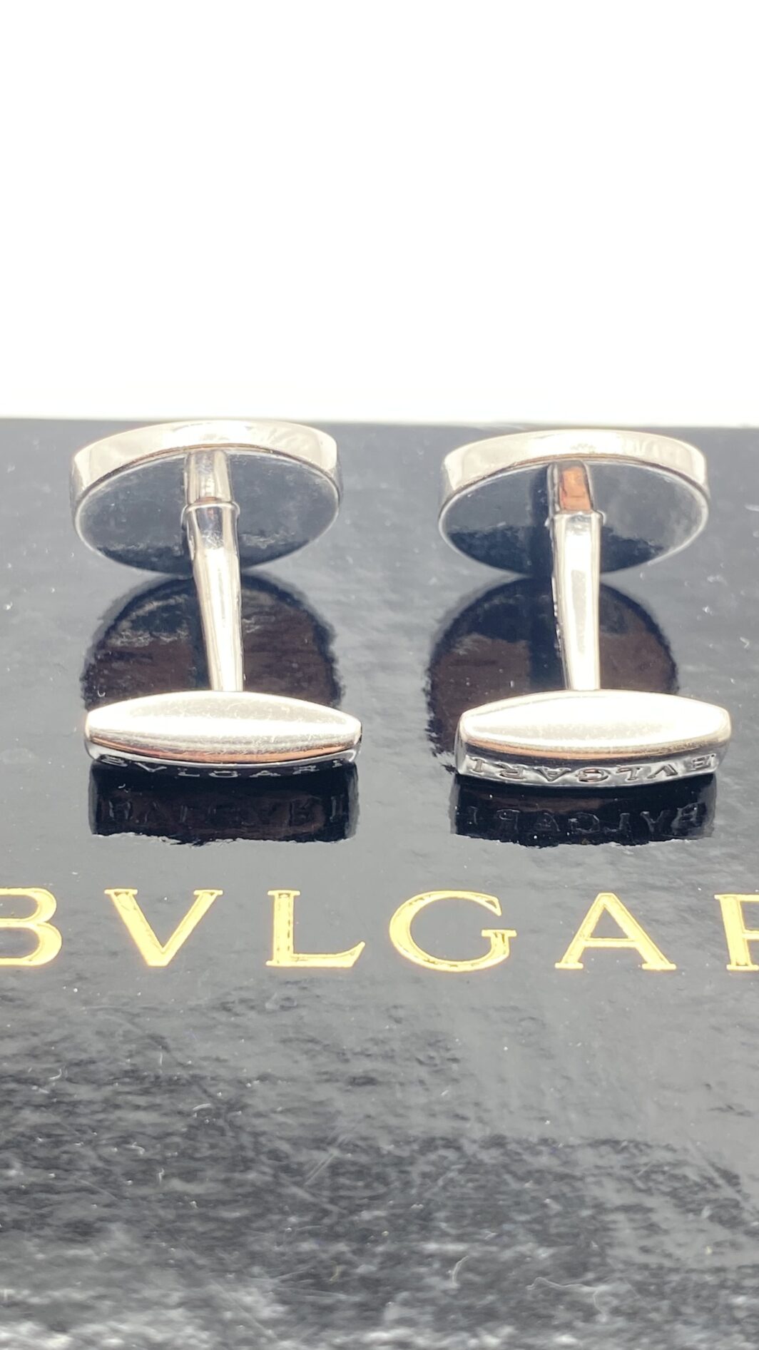 GEMELLI BULGARI “PAN COUPÉ” IN ARGENTO MASSICCIO 925 – CON SCATOLA E CUSTODIA ORIGINALI - immagine 6